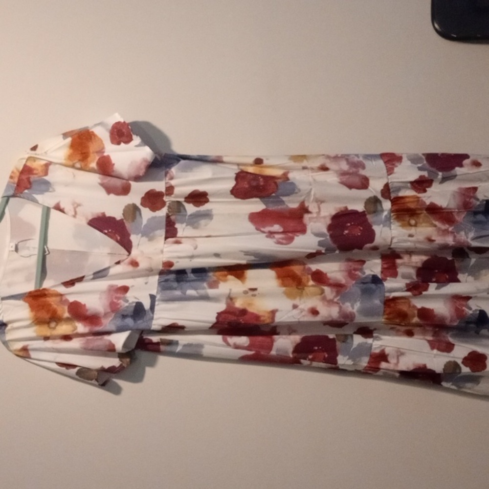 Floral new rayon long dress